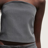 Cropped tube top - fasfas