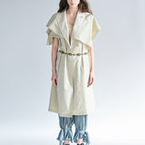 Cut point ribbon pants jungle green - fasfas