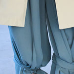 Cut point ribbon pants jungle green - fasfas