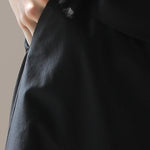 Wide volume skirt pants black - fasfas
