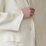 Cardigan évasé asymétrique à perles