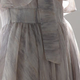 V-neck marble long dress