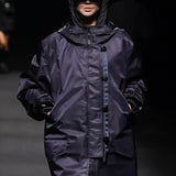 Black layered padded jumper