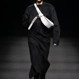 Black signature ma-1 wool jumper