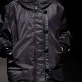 Black layered padded jumper