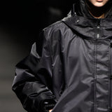 Black layered padded jumper