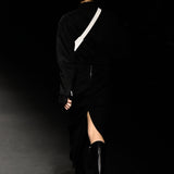 Black signature ma-1 wool jumper