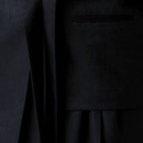 Belted wrap tailored jacket