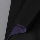 V-neck color block point jacket