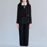 Draped tailored silk jacket - fasfas