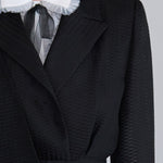 Draped tailored silk jacket - fasfas
