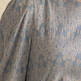 Embroidery h-line midi dress dark sky blue - fasfas