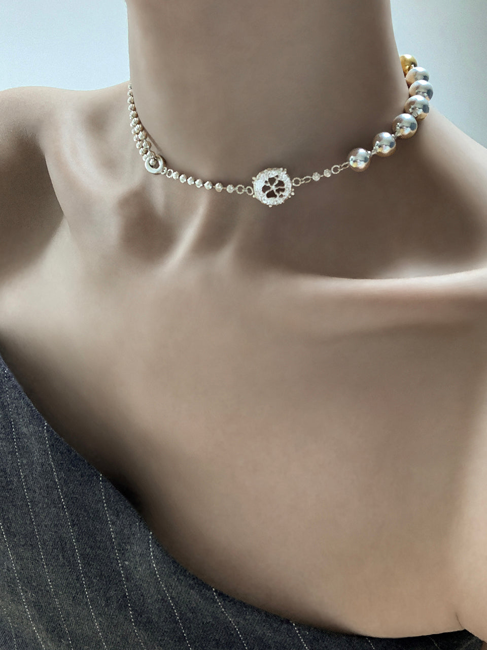 Etoile gb necklace transfomable silver - fasfas