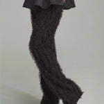 Fake feather 5 pocket pants - fasfas