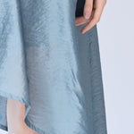 Flared asymmetric silk skirt - fasfas