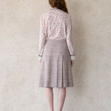 Flower pattern frill blouse - fasfas
