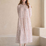 Flower pattern frill blouse - fasfas