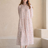 Flower pattern frill blouse - fasfas