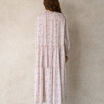 Flower pattern frill blouse - fasfas