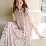 Flower pattern frill blouse - fasfas