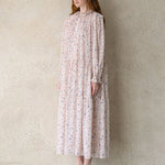 Flower pattern frill blouse - fasfas