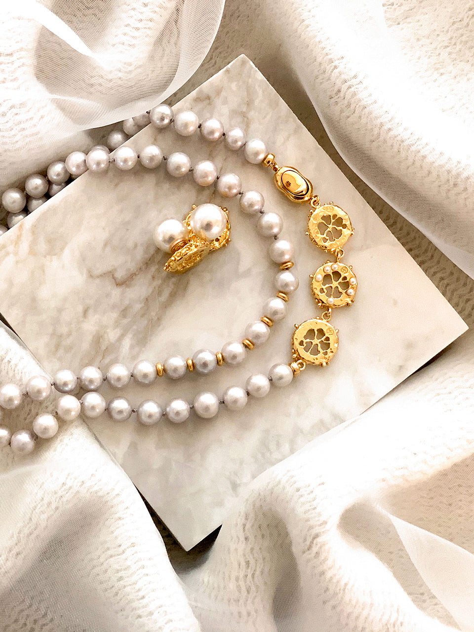 G.givre pearl necklace - fasfas