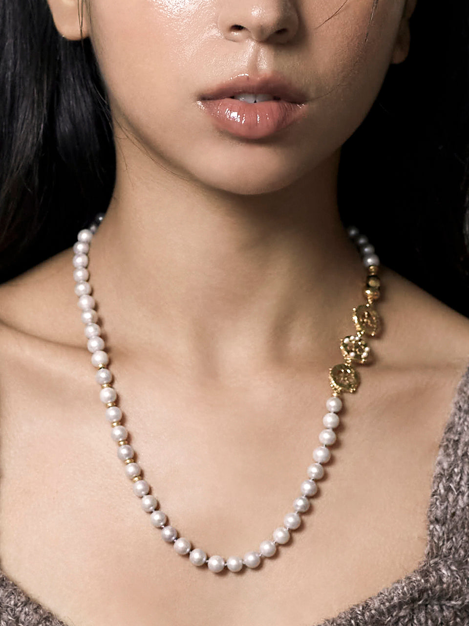 G.givre pearl necklace - fasfas