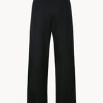 Lea pants with leather belt dark navy - fasfas