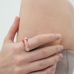 God shaped hole ring rosegold - fasfas