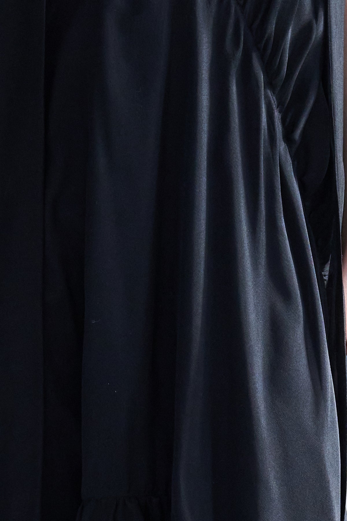 Halterneck asymmetric balloon long dress - fasfas