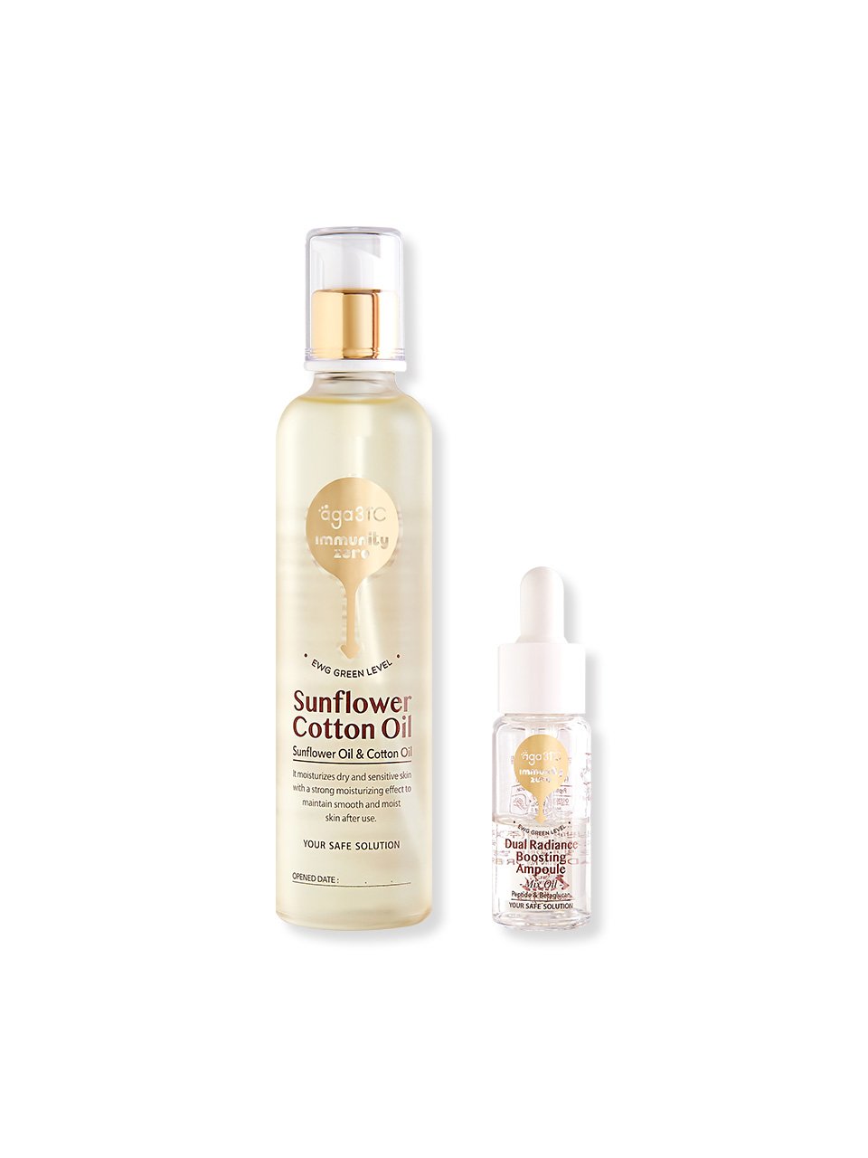 Immunity zero sunflower cotton oil & ampoule set - fasfas