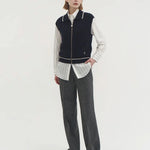Jasmin knit vest indigo navy - fasfas