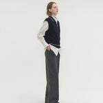 Jasmin knit vest indigo navy - fasfas