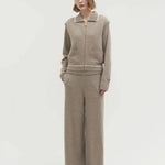 Jasmin knit vest natural beige - fasfas