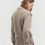 Jasmin knit vest natural beige - fasfas