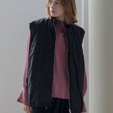 Denim line quilted padded jacket set