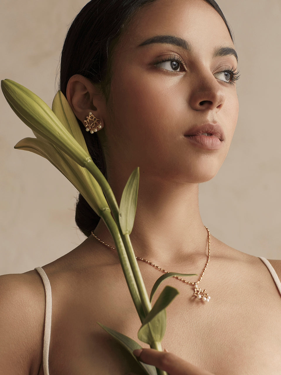Light of waterlily earring - fasfas