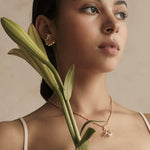 Light of waterlily earring - fasfas