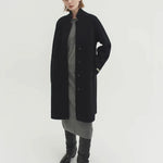Livia knit coat ink black - fasfas