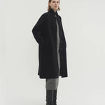 Livia knit coat ink black - fasfas