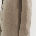 Livia knit coat soft tan beige - fasfas