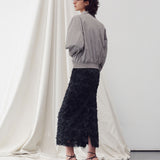 Logo-embellished bomber jumper khaki begie - fasfas