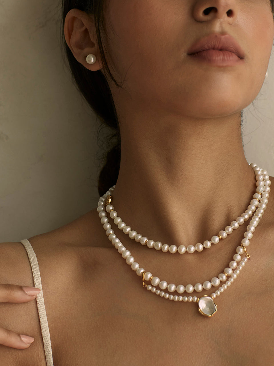 Long pearl necklace - fasfas