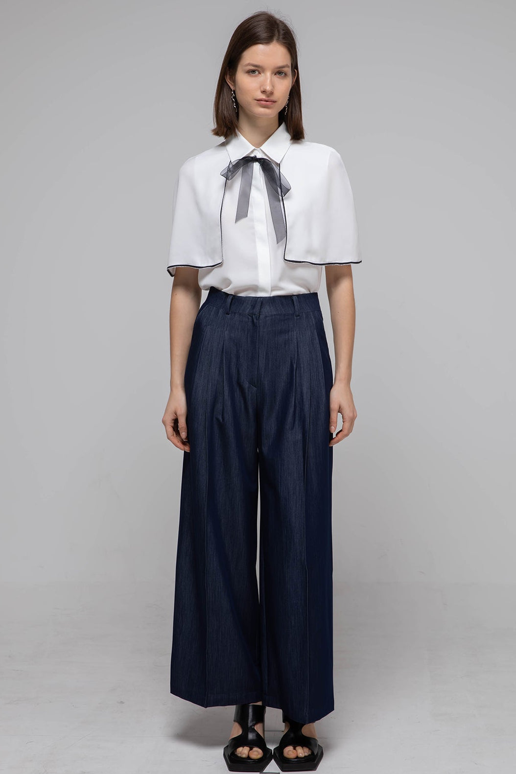 Loose fit cape blouse - fasfas