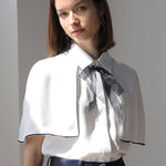 Loose fit cape blouse - fasfas