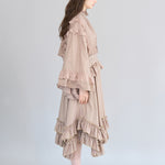 Loose fit frill detail crop jacket - fasfas