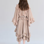 Loose fit frill detail crop jacket - fasfas