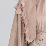 Loose fit frill detail crop jacket - fasfas