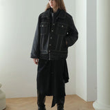 Loose fit denim padding - fasfas