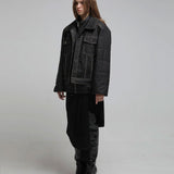 Loose fit denim padding - fasfas